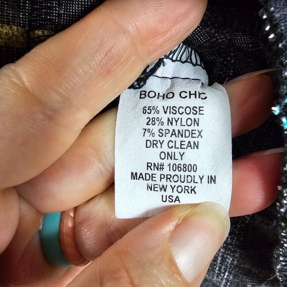 Boho Chic Multicolor Button-Up Jacket L Back Zip Pleats Artsy Lagenlook Lagom - Picture 12 of 12